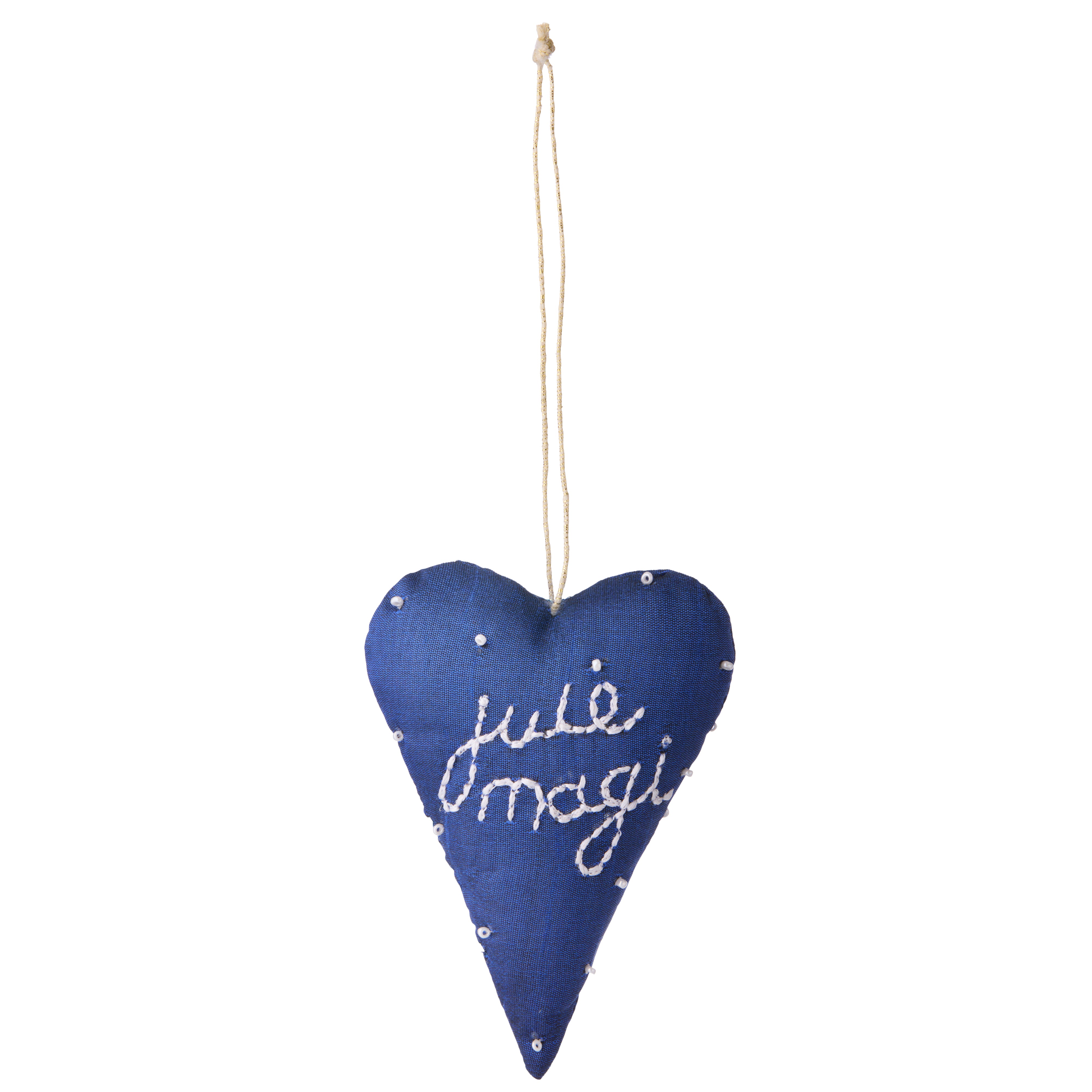 x Lisbeth Beck, stofjulehjerte